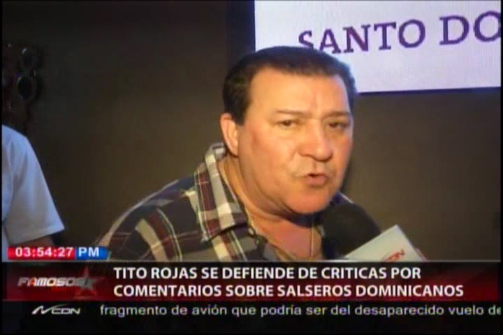 Tito Rojas Se Defiende De Las Críticas Por Comentario Que Hizo Sobre Salseros Dominicanos