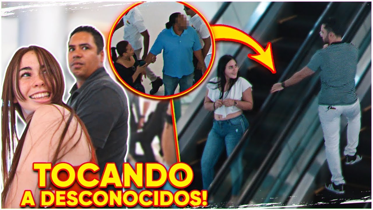 Tocando A Desconocidos En Las Escaleras Mecánicas! #2 (BROMA) | Adolfo Lora