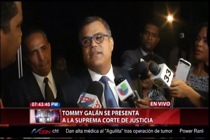 Tommy Galán Llega A La Suprema Corte De Justicia: “Estoy En Paz Y Tranquilo”