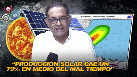 Tormenta Melissa Reduce Energía Solar A Una Quinta Parte En RD;  Advierten Sobre Necesidad De Respaldo Térmico