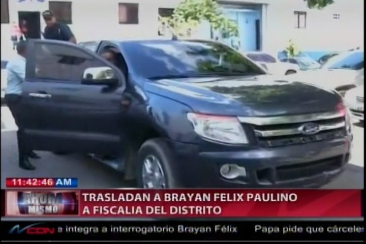 Así Trasladaron A Brayan Félix Paulino Hacía La Fiscalía Del Distrito
