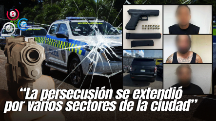 Tres Hombres Apresados Tras Tirotear Patrullas Policiales Durante Persecución En Santiago