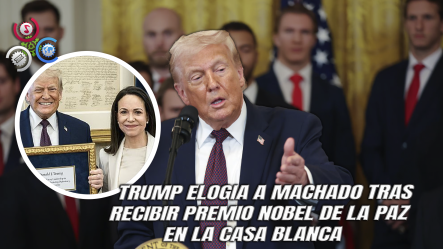 Trump Califica Como “un Gesto Muy Amable” La Entrega De La Medalla Del Nobel Por Parte De María Corina Machado