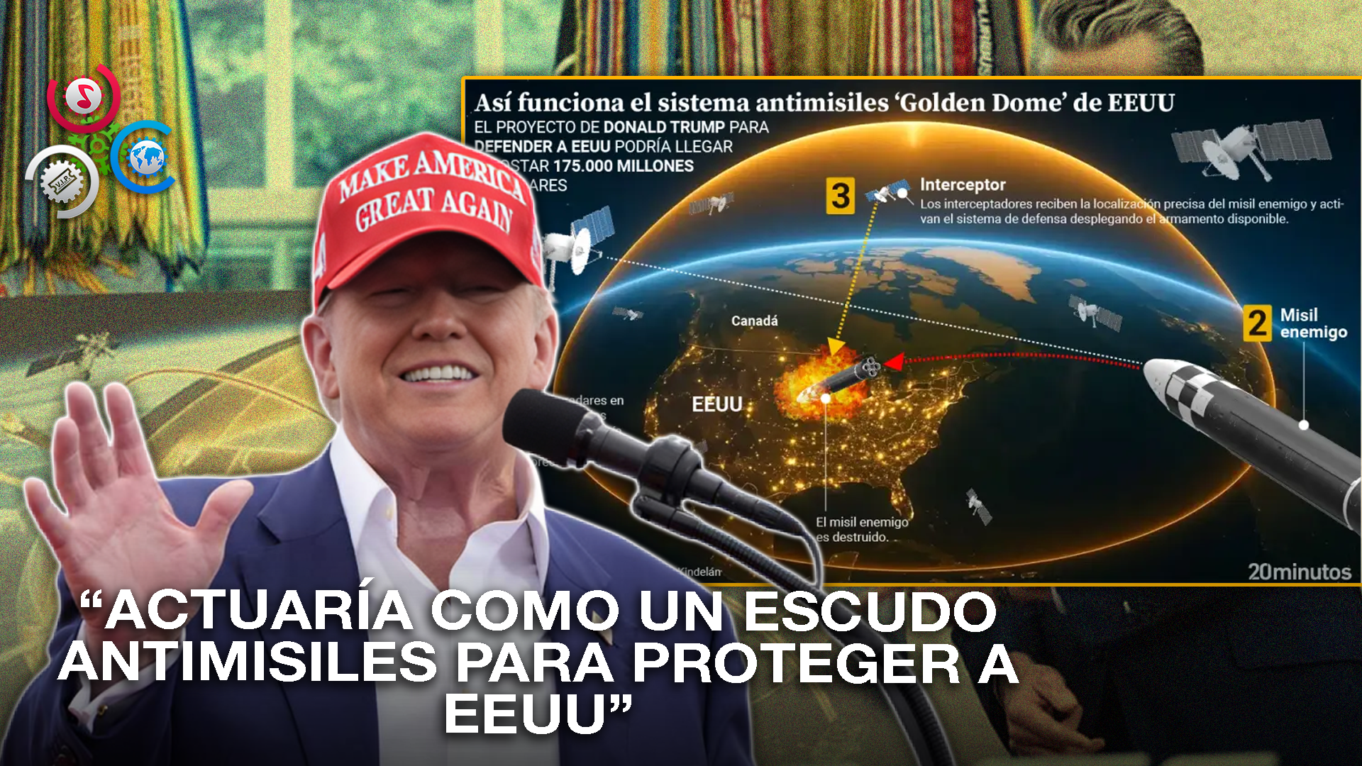 Trump Propone La “Cúpula Dorada” Para Defensa Espacial