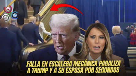 Trump Y Melania Protagonizan Inesperado Momento En La ONU Por Falla En Escalera Mecánica