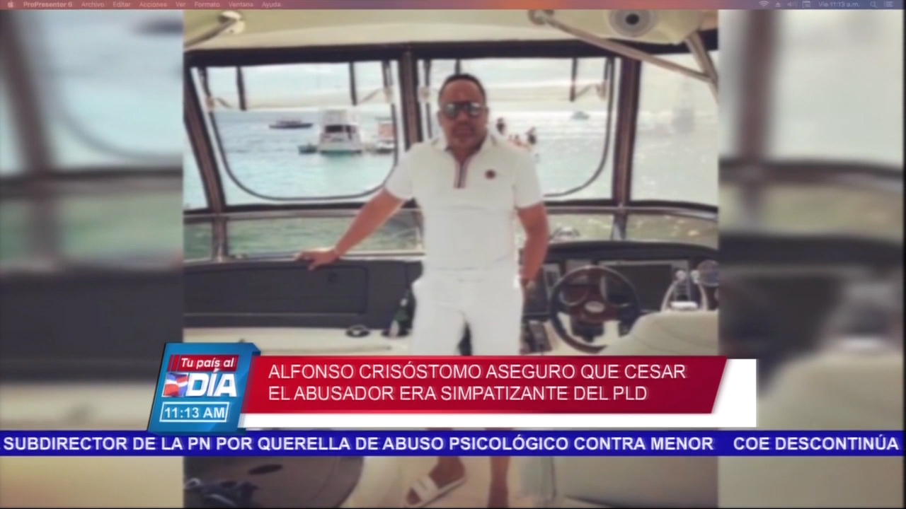 Alfonso Crisóstomo “El Querido Aseguro Que Cesar “El Abusador” Era Simpatizante Del PLD