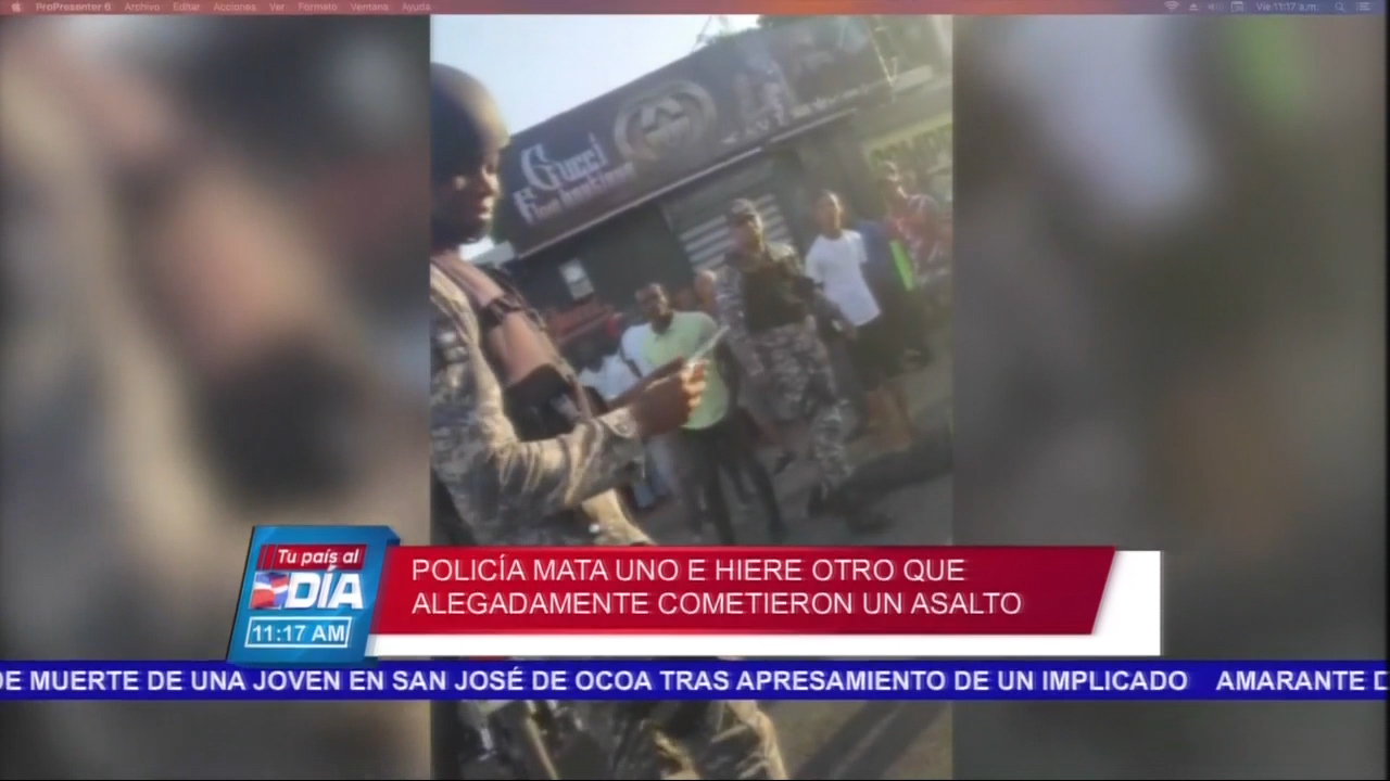 Policía Mata Uno E Hiere Otro Que Alegadamente Cometieron Un Asalto