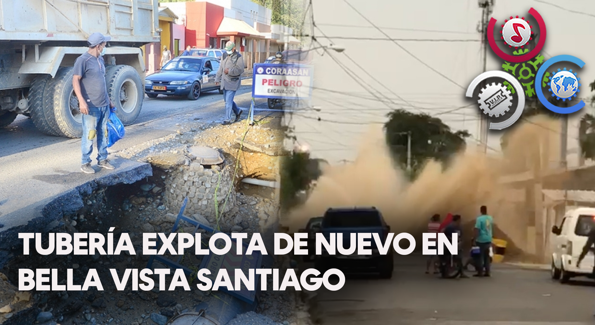 Tubería Explota De Nuevo En Bella Vista, Santiago