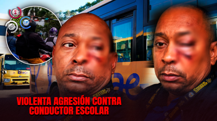 Turba De Motoristas Agrede Chofer Del TRAE Frente A Estudiantes En Herrera