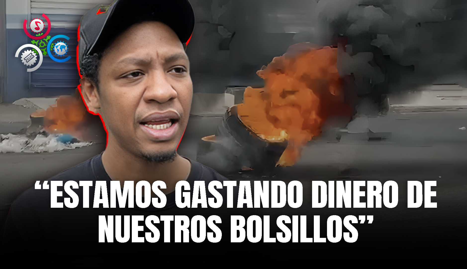 Manifestación Estudiantil De La UASD, Realizan Protestas Con Quema De Neumáticos Por Reivindicaciones