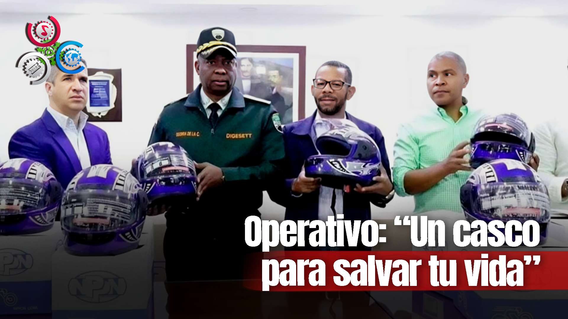 Digesett Encabeza Operativo Enfocado Para Motoristas Y Entrega Cascos En Nagua