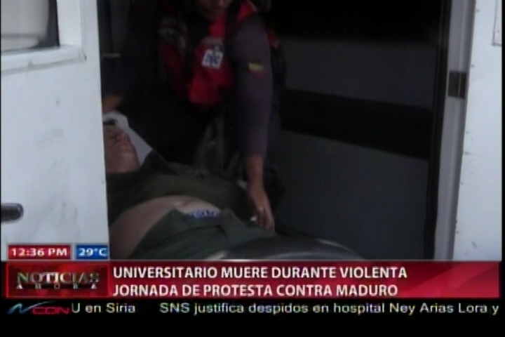 Venezuela: Muere Un Universitario Durante Una Manifestación Contra Maduro