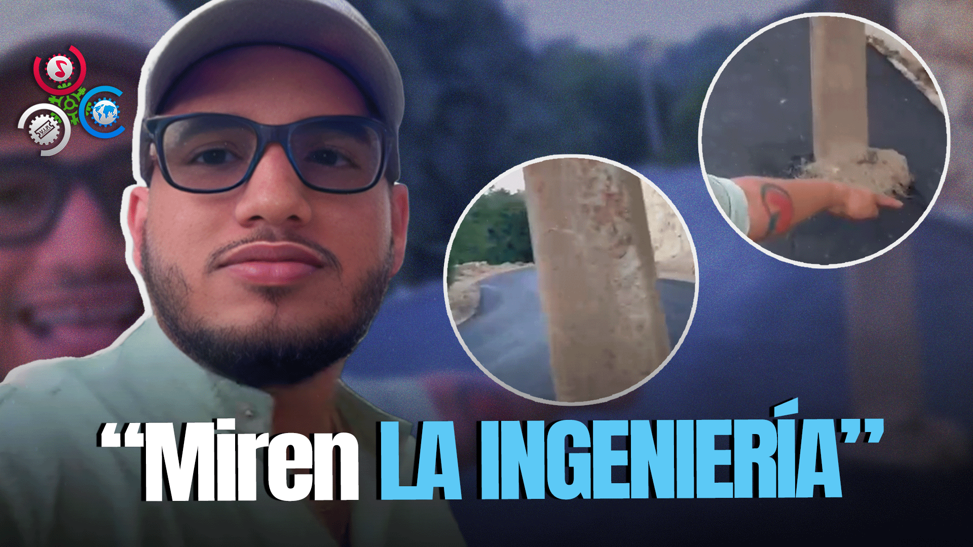 Usuario Denuncia Poste De Luz En Medio De Vía Recién Asfaltada