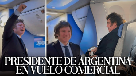 PRESIDENTE DE ARGENTINA Se Montó En Vuelo Comercial De Clase Media