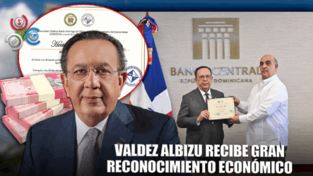 Valdez Albizu Recibe Reconocimiento Del Colegio Dominicano De Economistas