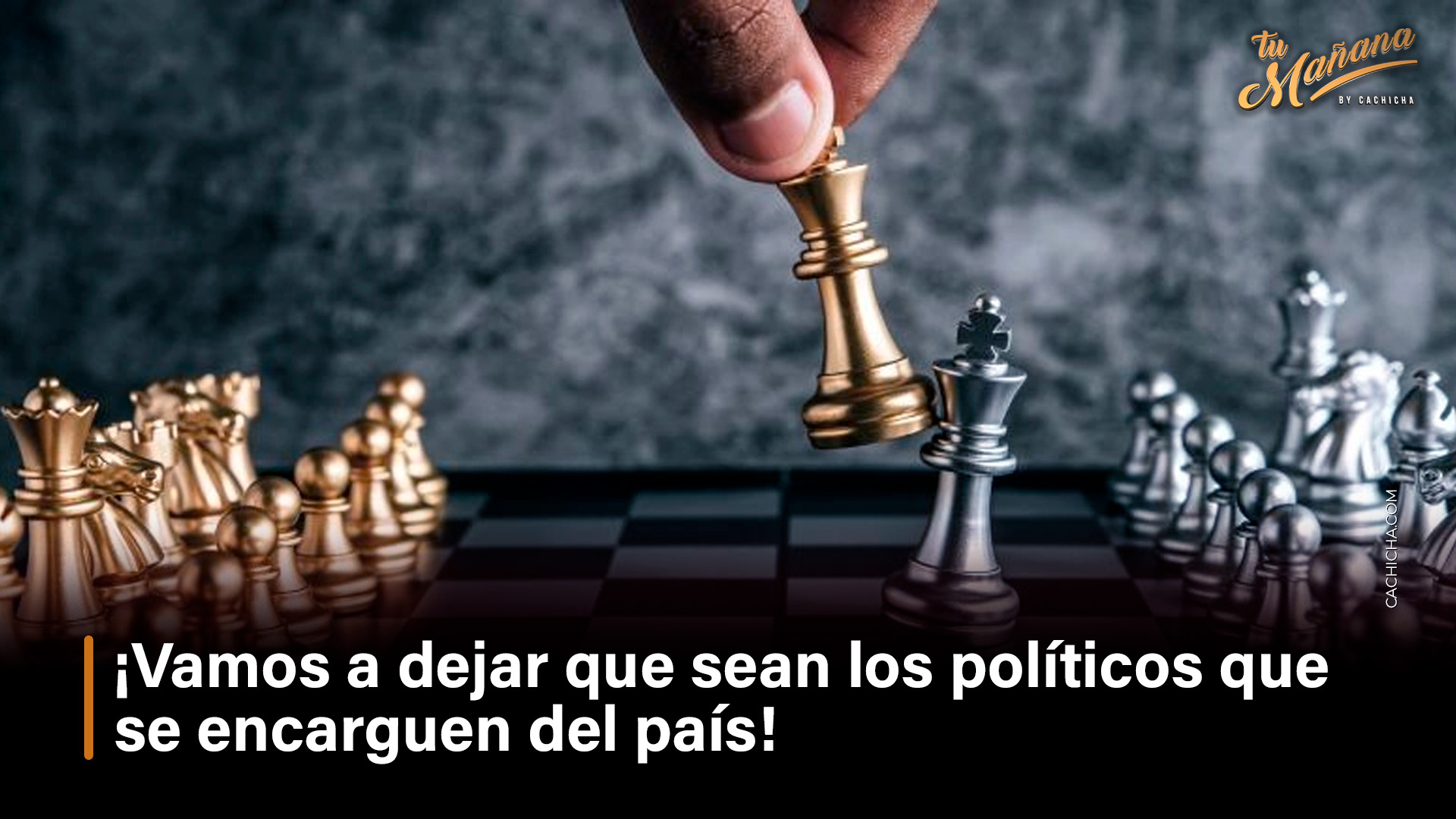 Debemos Dejar Que Los Políticos Se Encarguen Del País