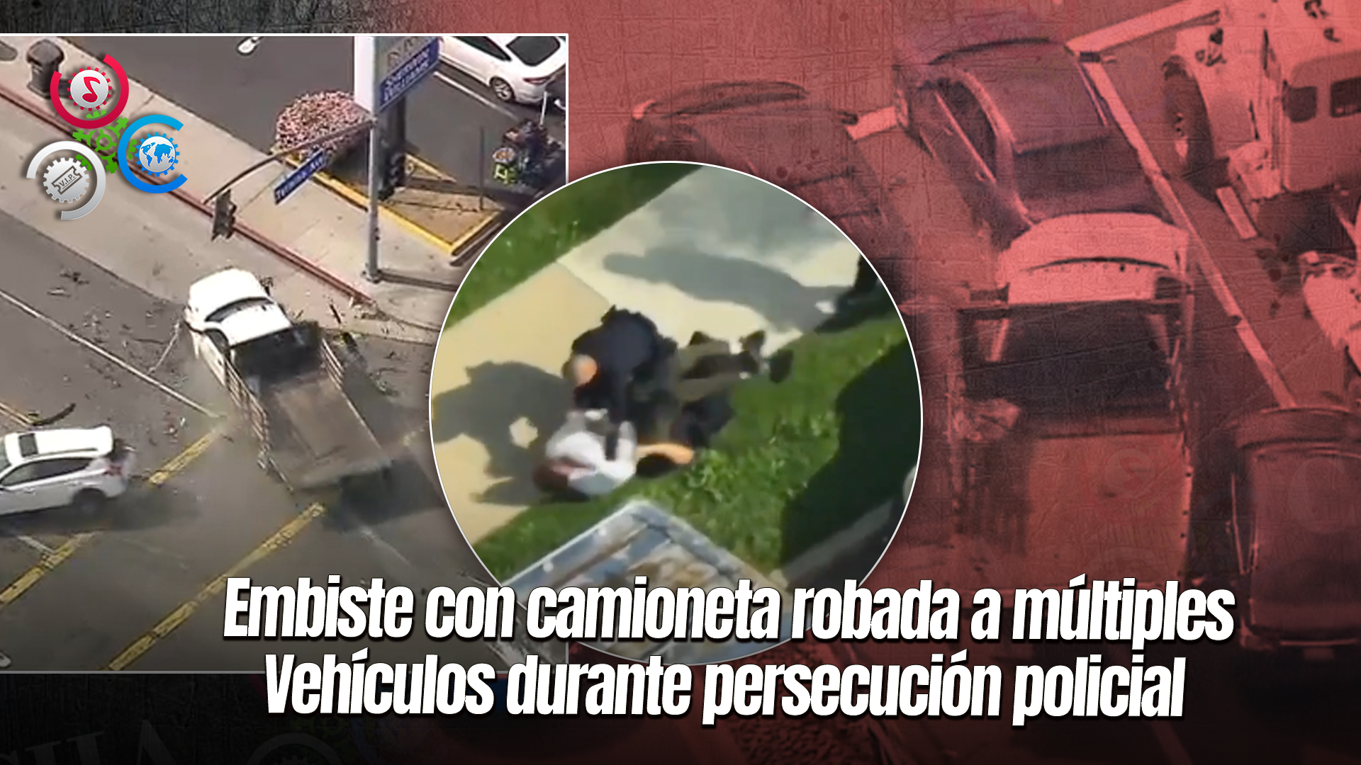 Persecución Policial Por Camioneta Robada Finaliza En Long Beach Tras Choque Contra  9 Vehículos