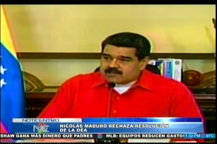 “La OEA Es Un Tribunal De Inquisición Anti-Bolivariano.” Nicolás Maduro