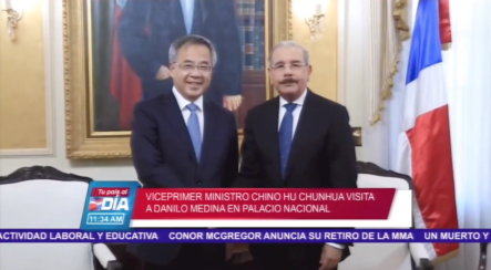 Viceprimer Ministro Chino Hu Chunhua Visita A Danilo Medina En Palacio Nacional