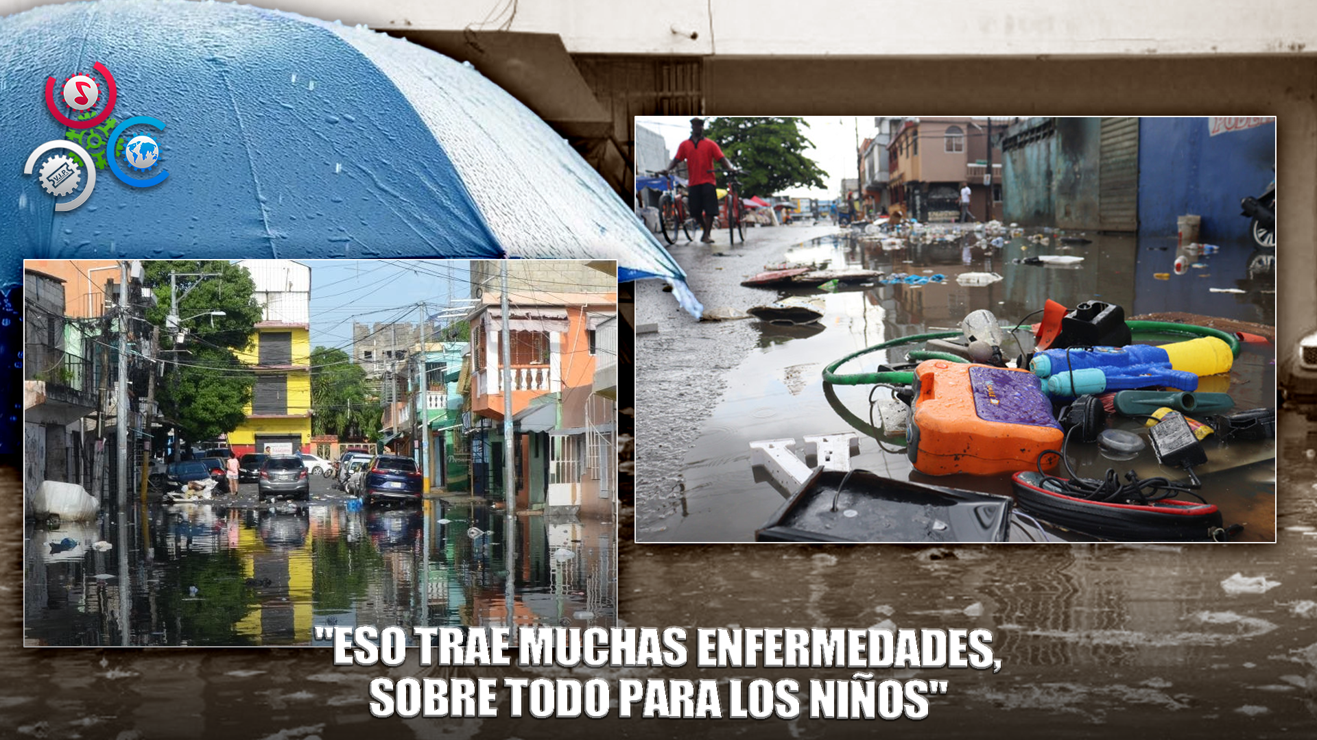 Villas Agrícolas Intransitable Ante Lluvias Generadas Por Vaguada