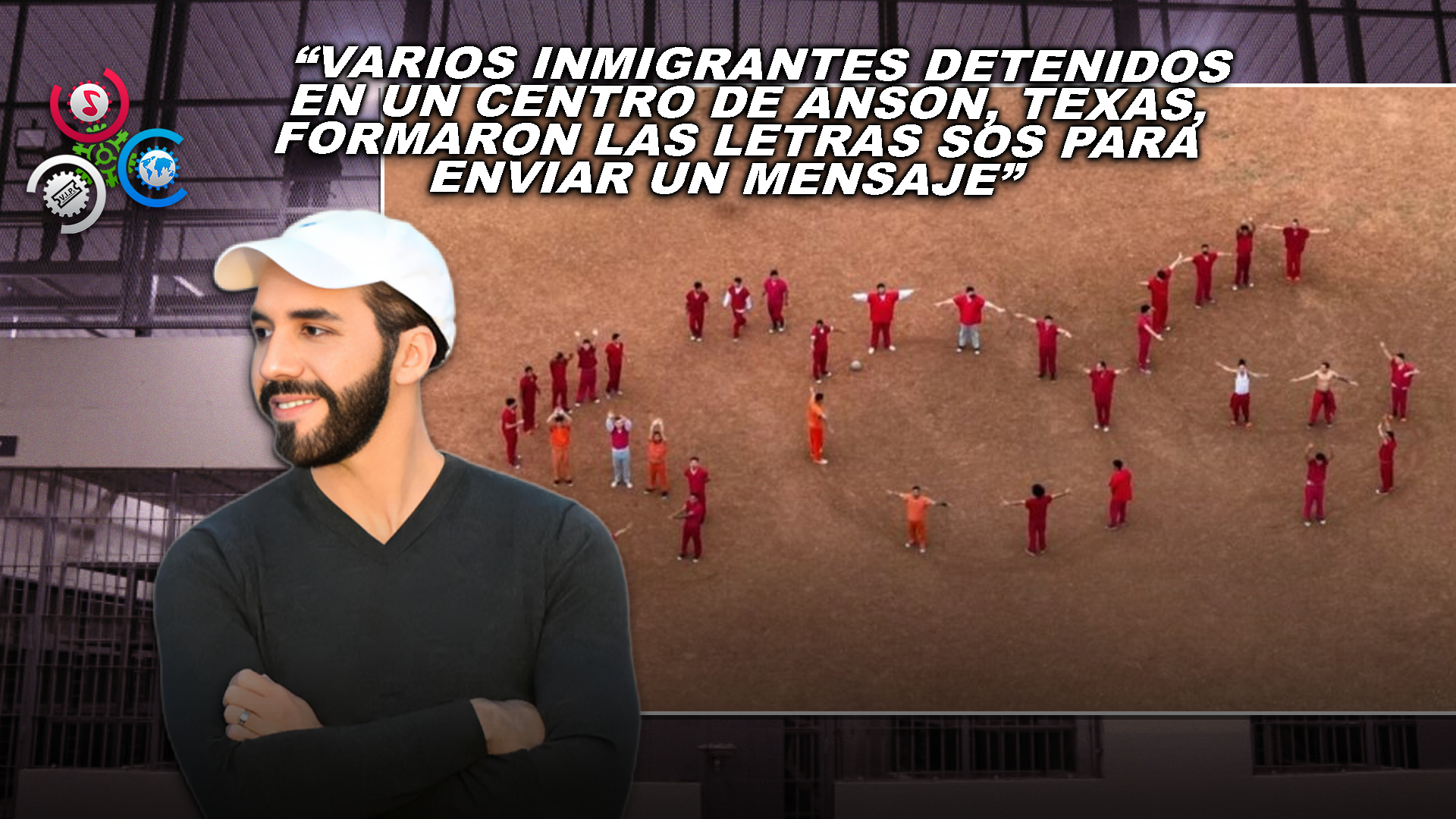 Texas: Inmigrantes Detenidos Forman Señal De “SOS” Ante Temor De Ser Enviados A El Salvador