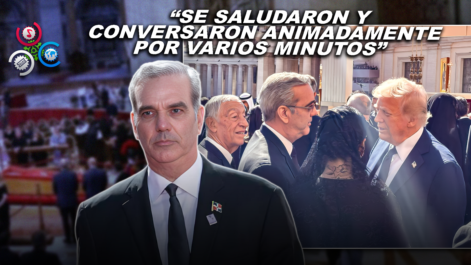 Presidente Abinader Y Donald Trump Conversan Durante Ceremonial Al Papa Francisco