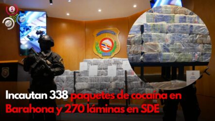 Incautan 338 Paquetes De Cocaína En  Barahona Y 270 Láminas En SDE