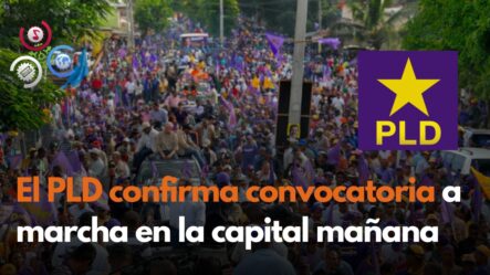 El PLD Confirma Convocatoria A Marcha En La Capital Mañana