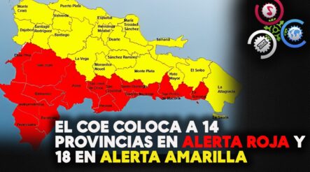 El COE Coloca A 14 Provincias En Alerta Roja Y 18 En Alerta Amarilla