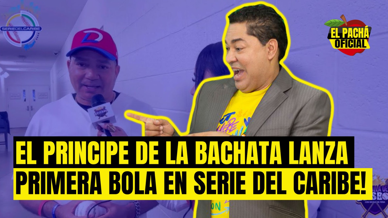 El Pachá: ¡El Príncipe De La Bachata Lanza Primera Bola En Serie Del Caribe!