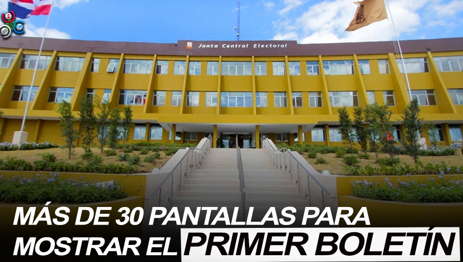 Con Más De 30 Pantallas, La JCE Se Prepara Para Emitir Resultados La Noche Del Domingo