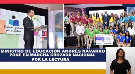 El Ministro De Educación, Andrés Navarro, Pone En Marcha La “Cruzada Nacional Por La Lectura”