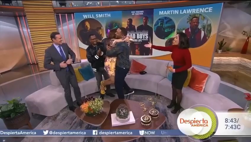 Paloma Almonte Llega A Los Estudios De Despierta América A Conocer A Will Smith