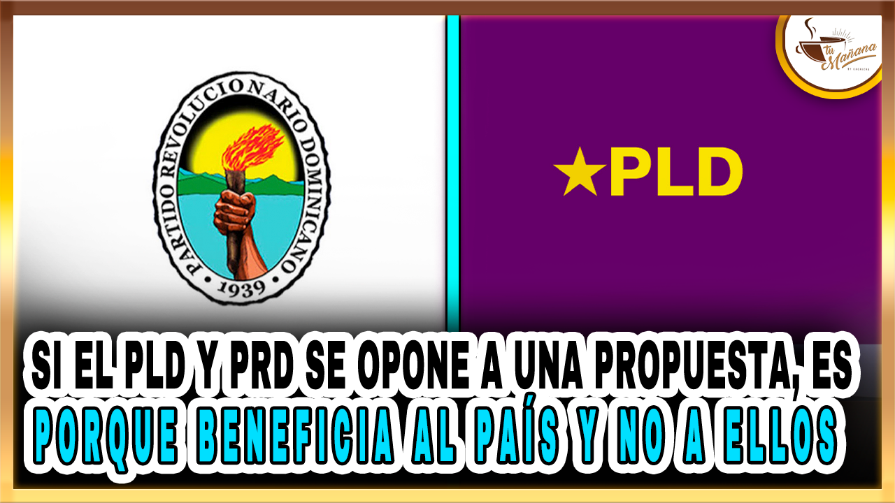 Si El PLD Y PRD Se Opone A Una Propuesta, Es Porque Beneficia Al País Y No A Ellos | Tu Mañana By Cachicha