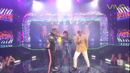 Presentación De Daddy Yankee Ft Natti Natasha Y Pitbull En Premios Juventud