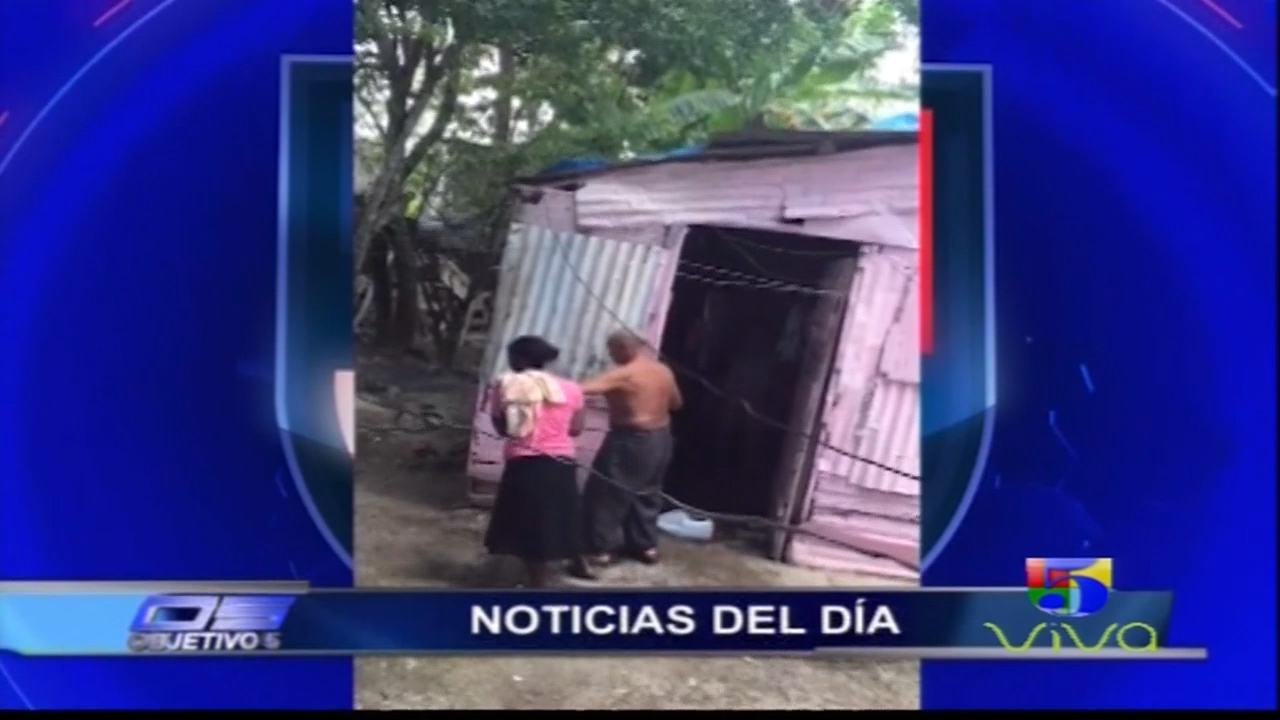 CAPTADO EN VIDEO El Momento En El Que Una Joven De 18 Años Agrede A Palos A Su Abuelo De 80 Años De Edad