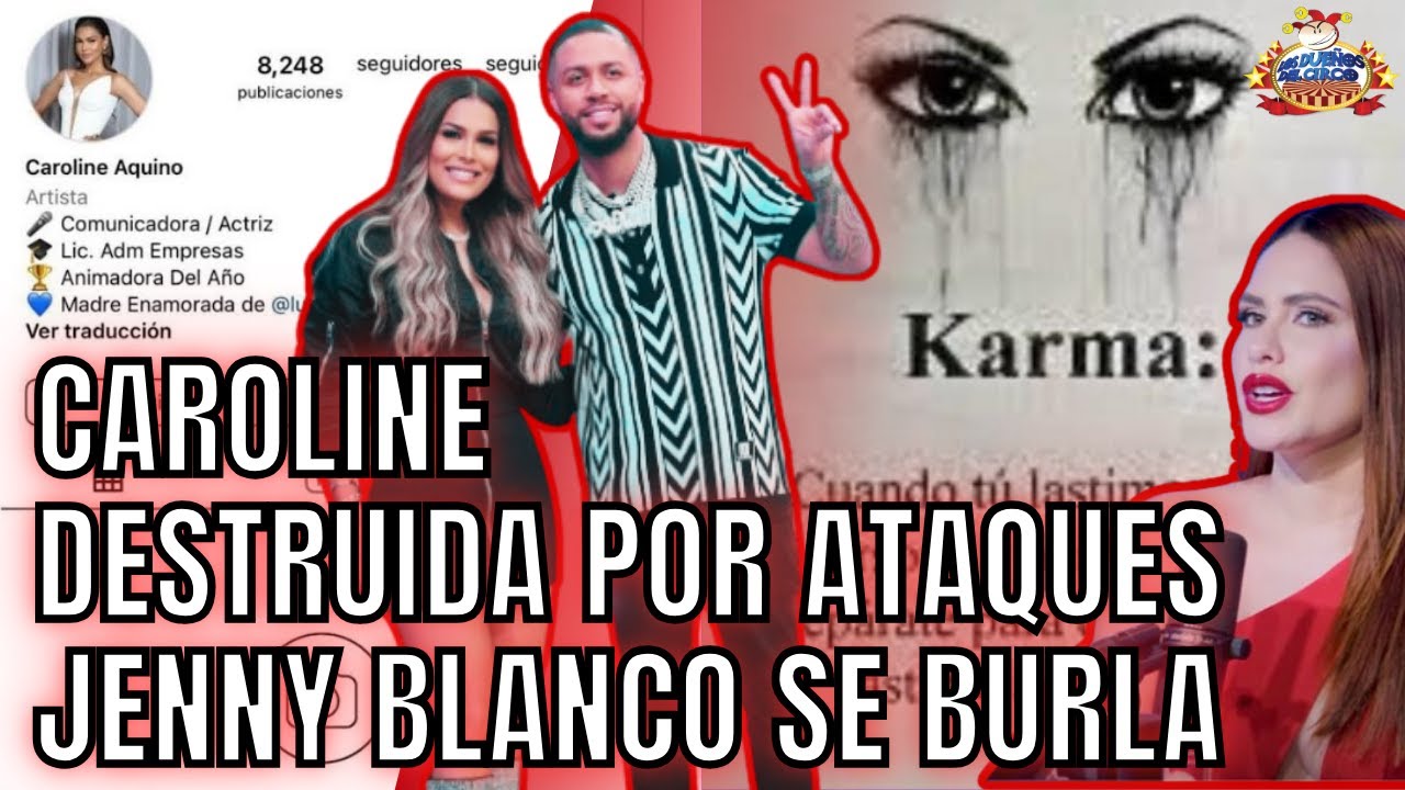 CAROLINE AQUINO ABATIDA CIERRA IG, TRAS ATAQUES POR RELACIÓN CON DJ ADONI