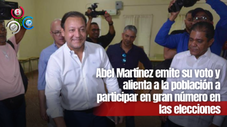 Abel Martínez Emite Su Voto Y Alienta A La Población A Participar En Gran Número En Las Elecciones.