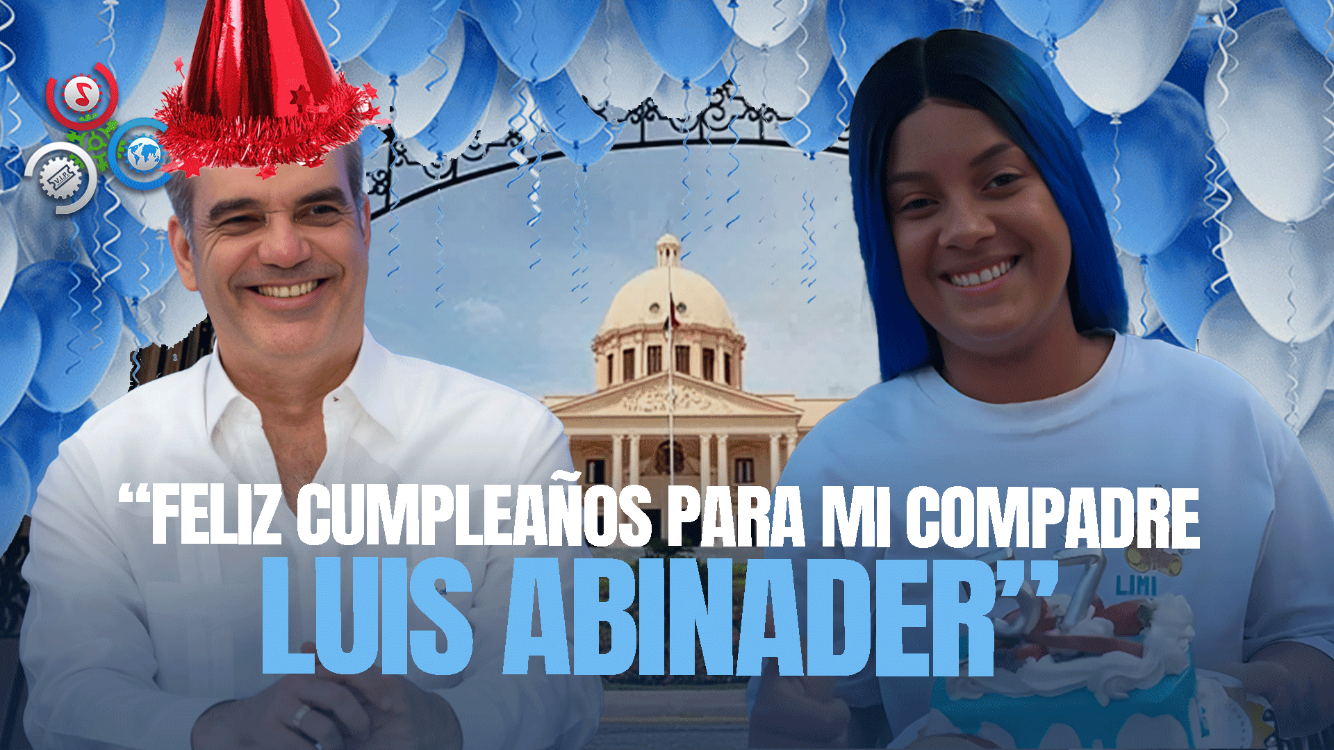 Mujer Celebra Con Bizcocho El Cumpleaños Del Presidente Abinader En Las Puertas Del Palacio Nacional