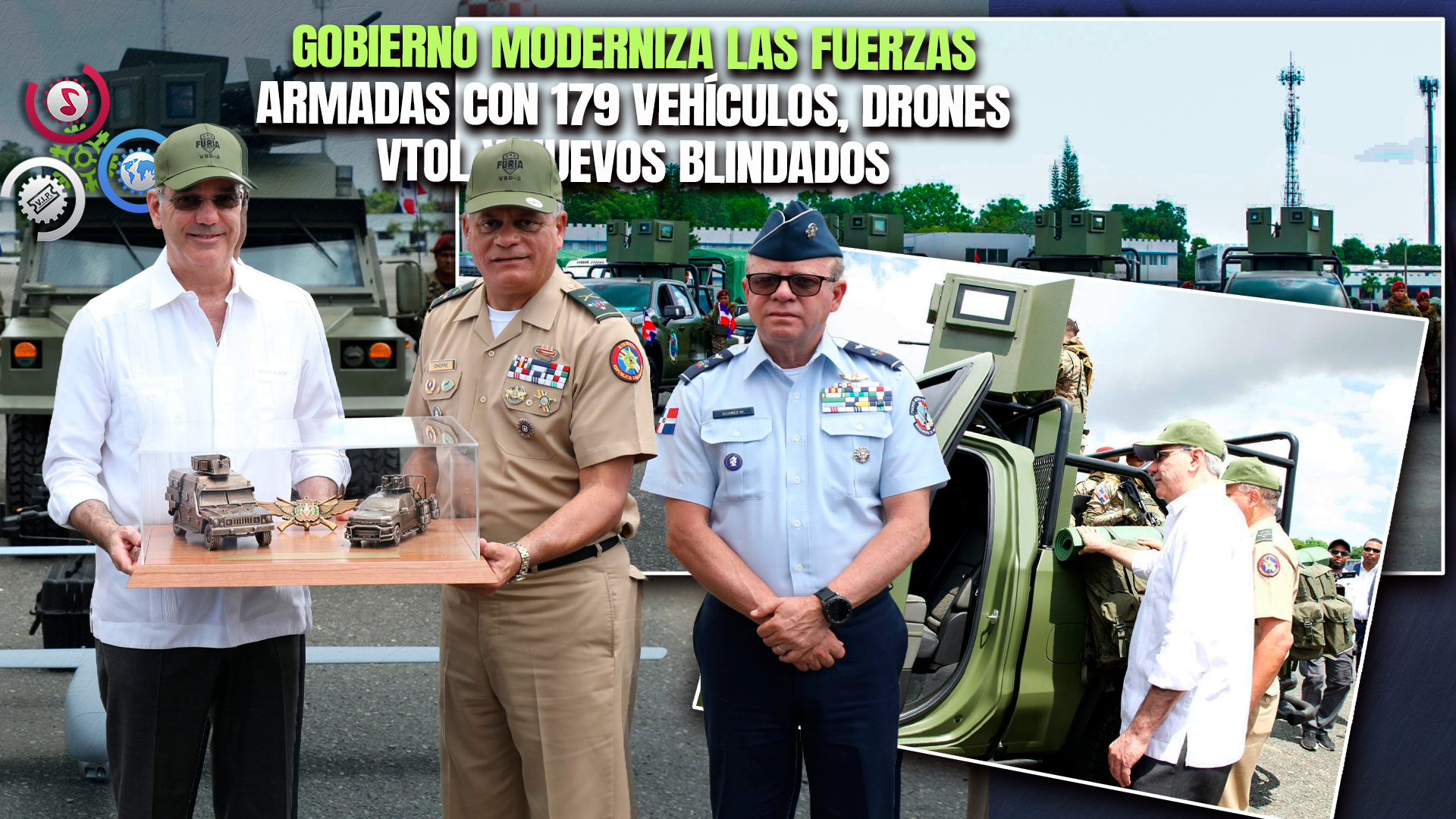 Abinader Fortalece Las Fuerzas Armadas Con Drones, Vehículos Tácticos Y Nuevos Equipos Militares