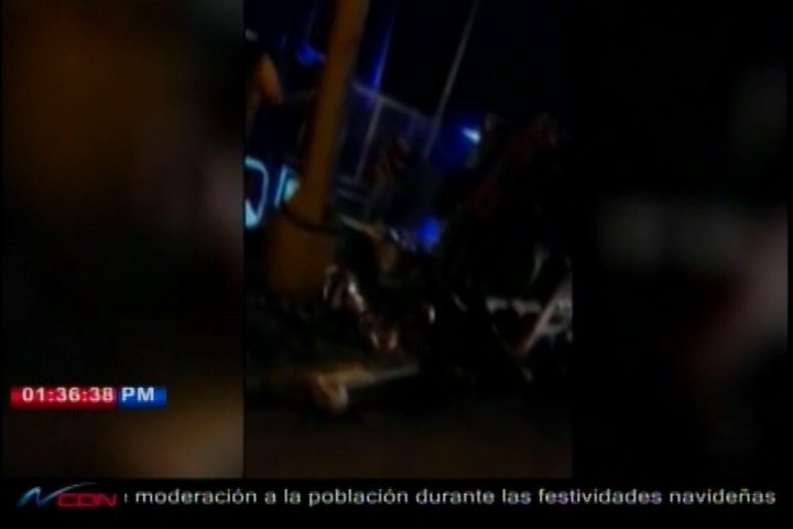Dos Personas Mueren En Un Accidente De Transito En La Av. Estrella Sadhala, Santiago