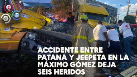 Accidente Entre Patana Y Jeepeta En La Máximo Gómez Deja Seis Heridos
