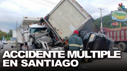Accidente Múltiple Deja Al Menos 10 Heridos En Santiago