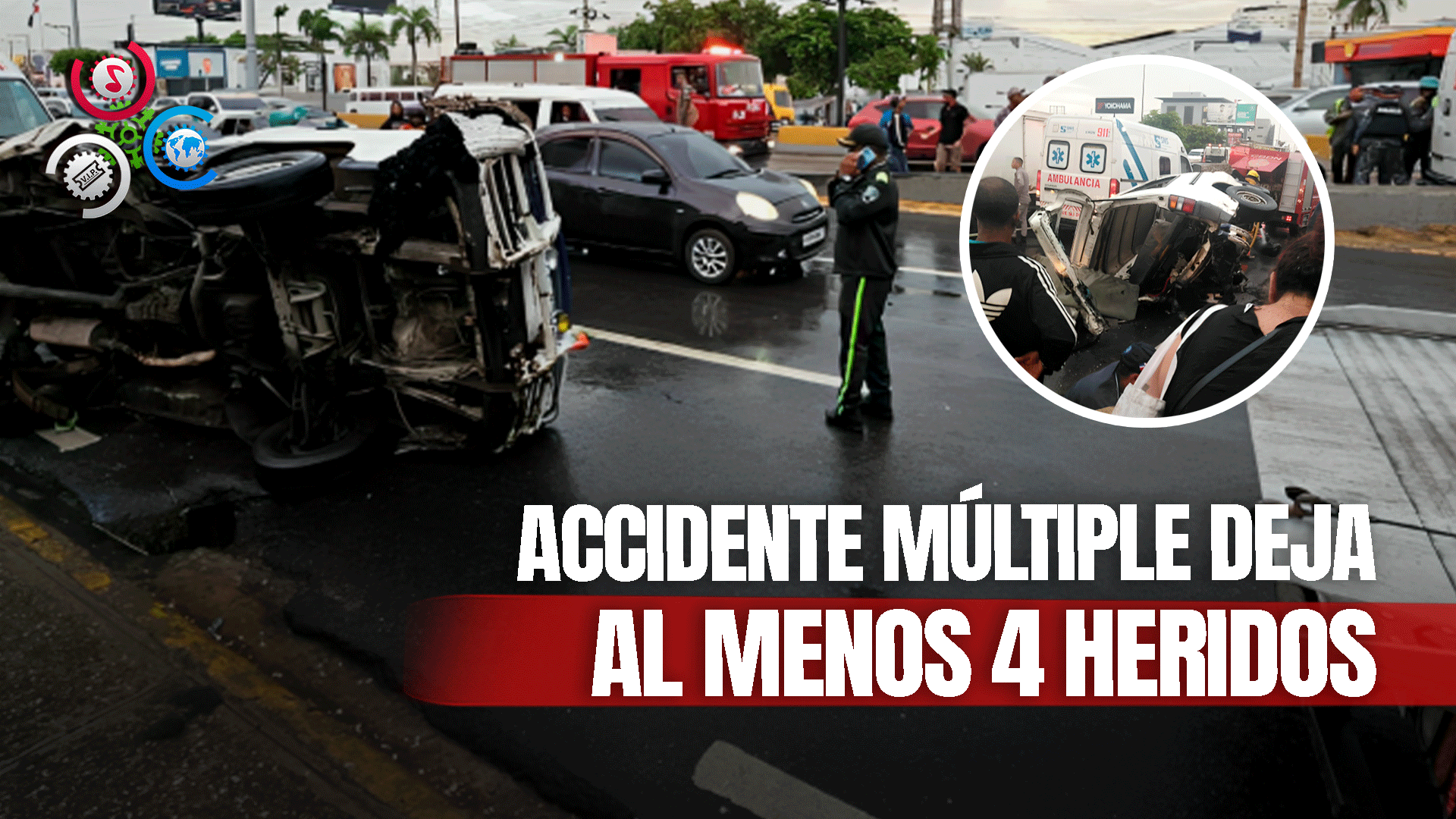 Varias Personas Resultan Heridas Tras Colisión De Vehículos En Av. John F. Kennedy