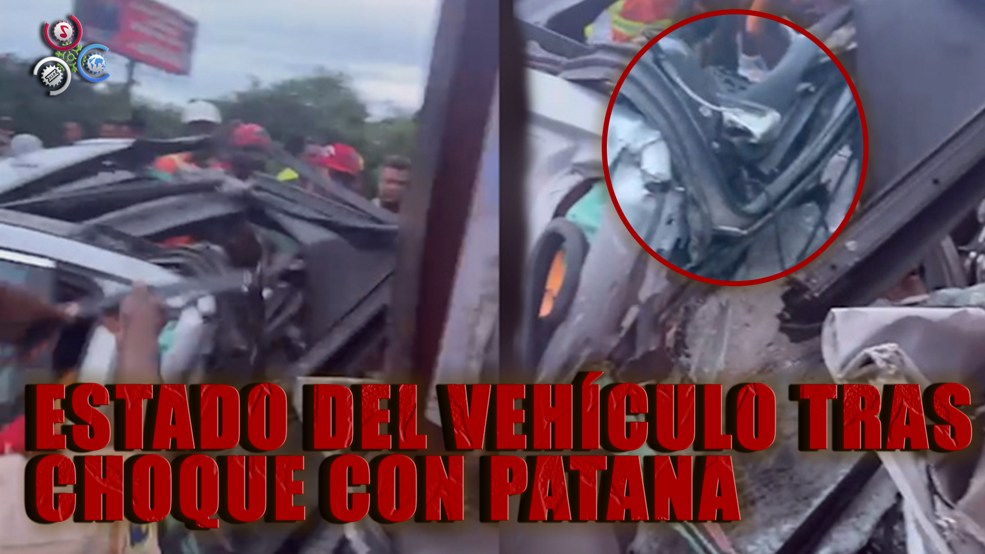 Asi Quedo El Vehículo Tras Choque Con Patana Autovía Del Este