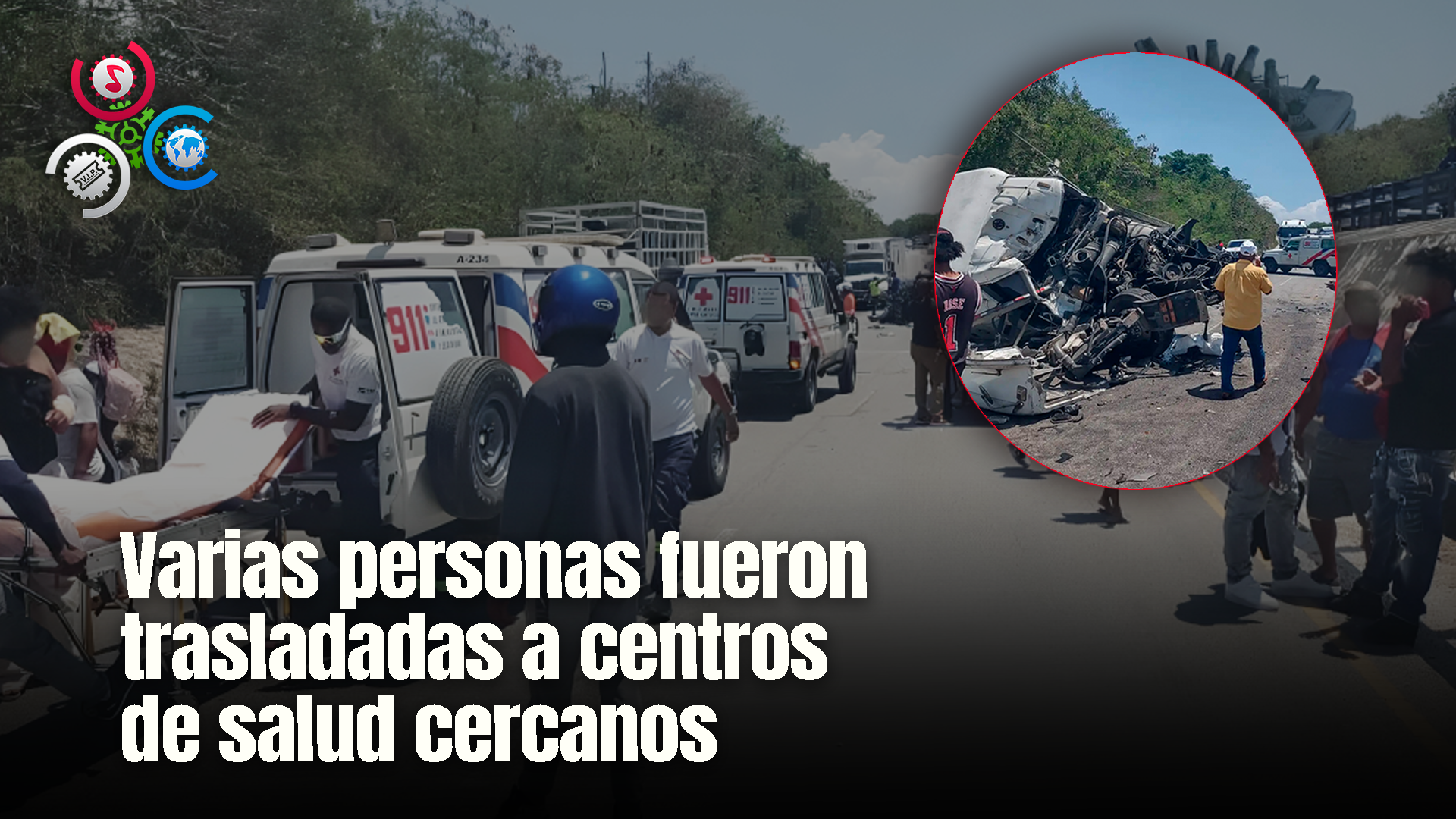 911 Coordina Asistencia A Varios Afectados En Accidente Involucró Siete Vehículos En La Romana