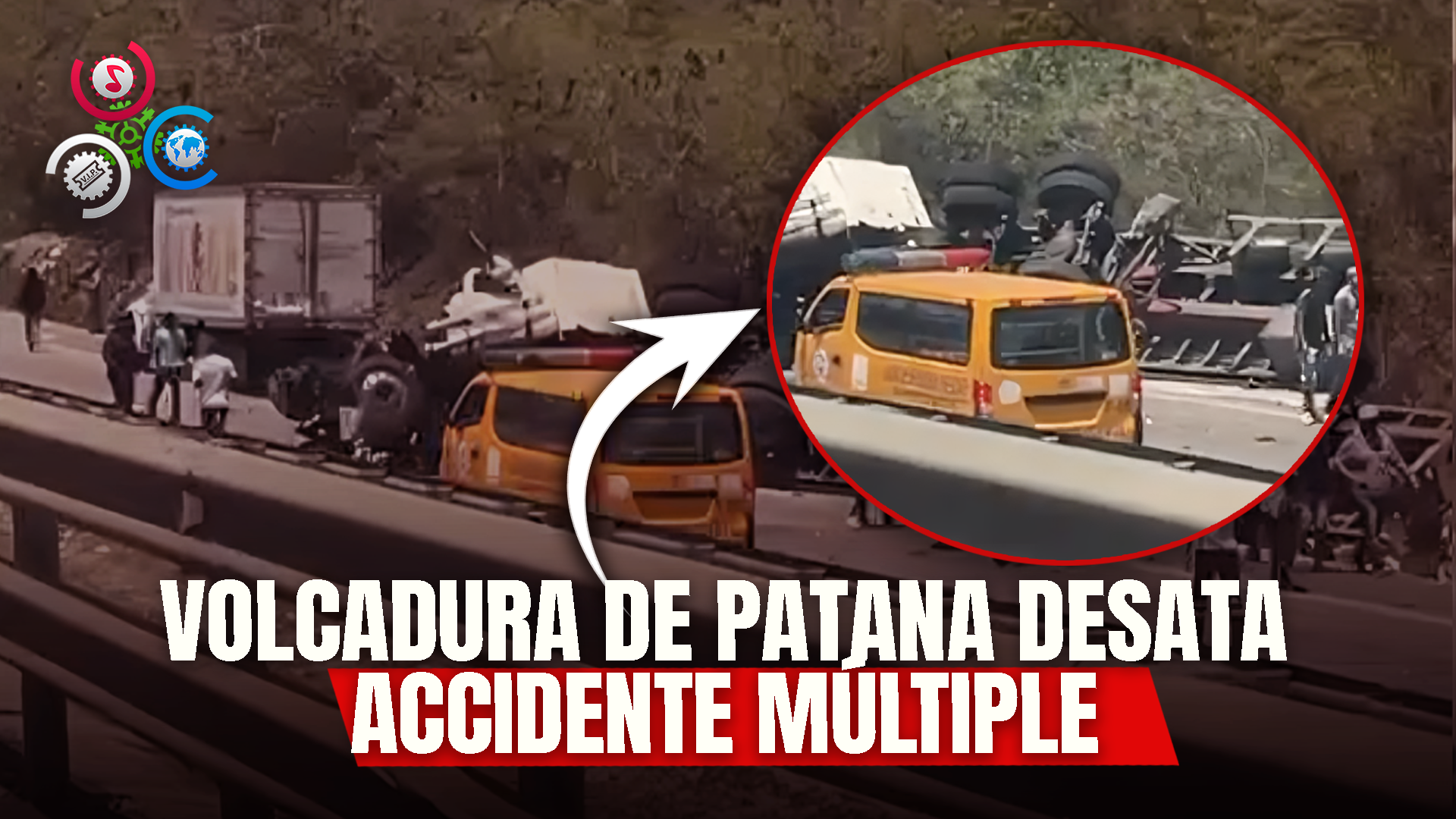 Accidente Múltiple En La Romana Tras Voltearse Patana Que Transportaba Azúcar