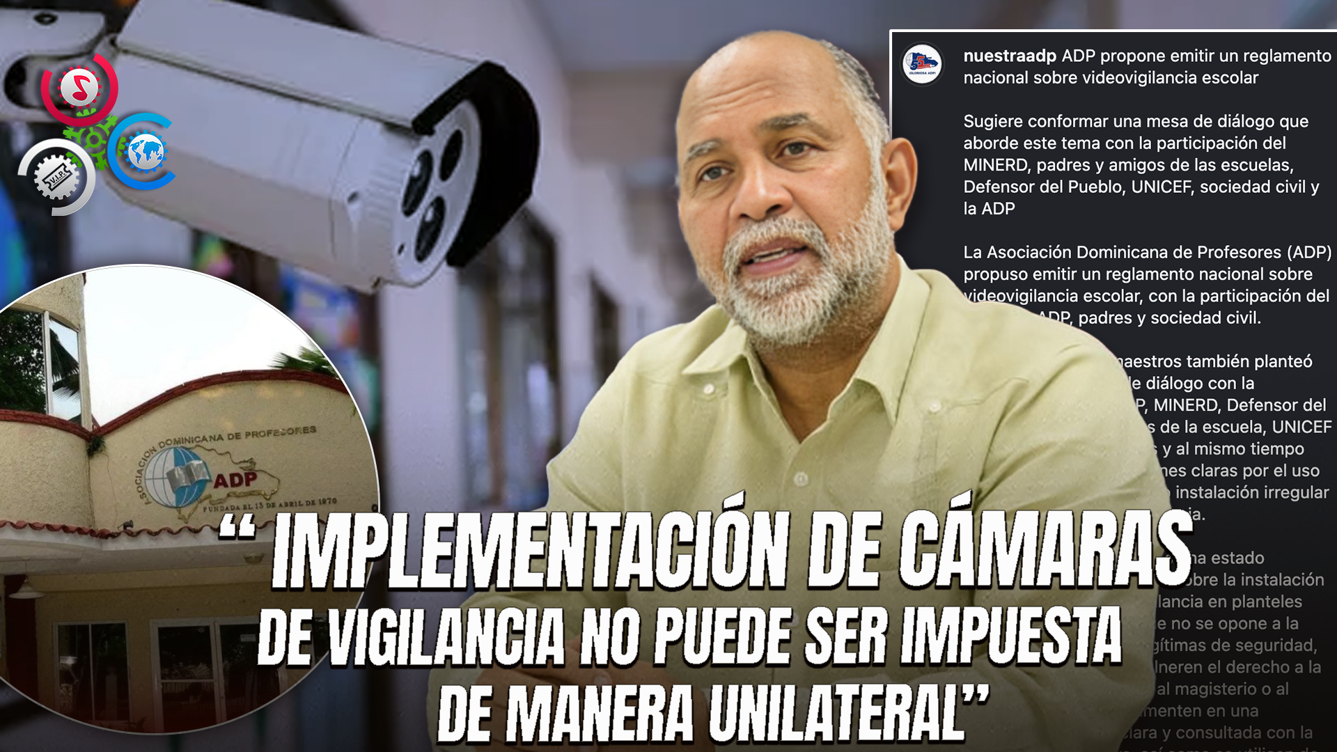 ADP Propone Reglamento Nacional Para Regular Cámaras De Vigilancia En Escuelas