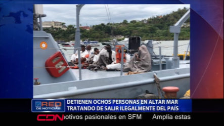 Detienen Ocho Personas En Alta Mar Tratando De Salir Ilegalmente Del País