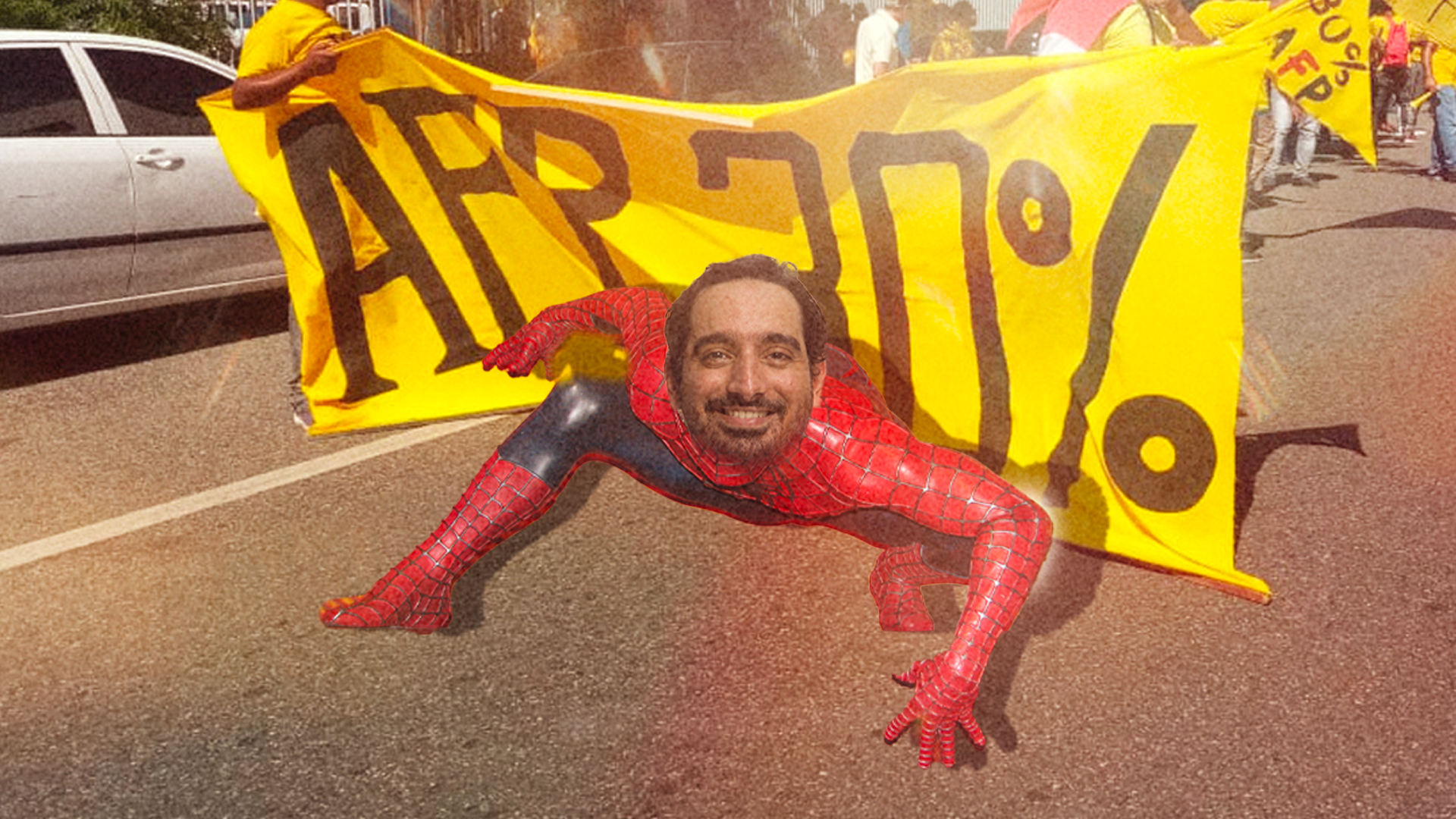El Diputado José Horacio Apoya A Manifestantes En Marcha Por Las AFP